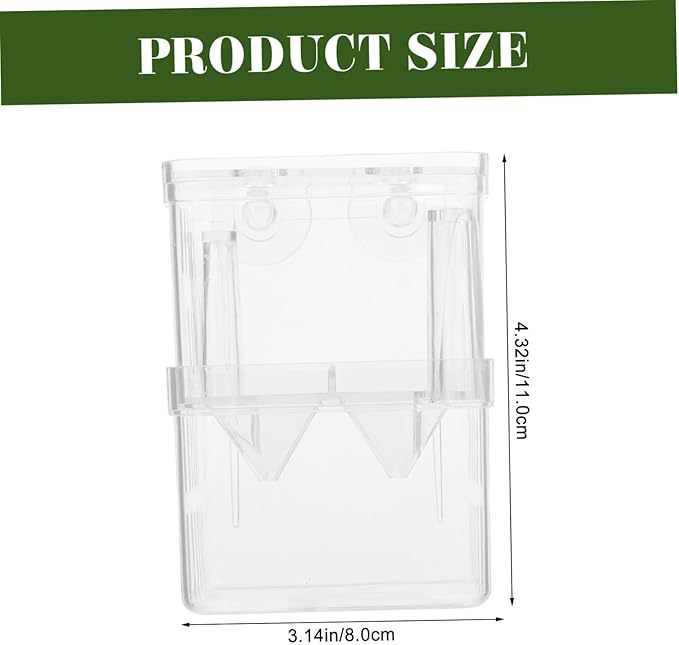 BESPORTBLE 4pcs Small Fish Tank Isolation Boxes for Guppy Breeding Aquarium Separation Container Suction Cups for Newborn Fish and Pregnant Care
