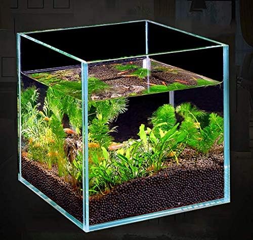 Rimless Low Iron 2.1 Gallon Glass Aquarium Tank 7.8" L × 7.8" W × 7.8" H / 20cm x 20cm x 20cm, 5mm Thickness Standard Jointed