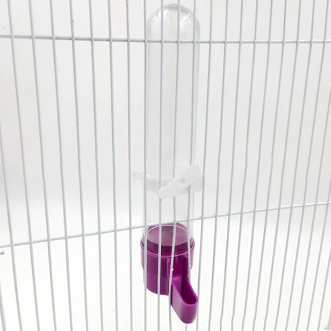 Pet Bird Water Dispenser, Bird Cage Automatic Feeder Hanging Plastic Food Container for Parrot Budgies Lovebird,Canary