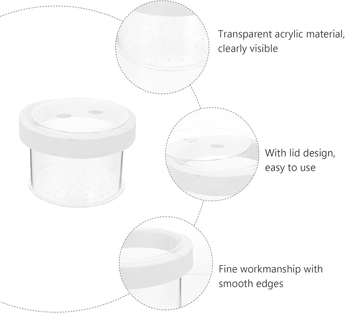 Mipcase Floating Fish Box Acrylic Aquarium Fish Breeding Box Guppies Hatching Incubator for Hatchery 10X10X8CM