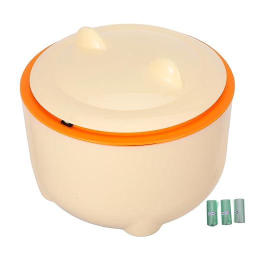 TOYANDONA 1set Cat Litter Disposal Bin with Capacity Multi-use Trash Can for Cat Waste and Litter Storage Includes Reusable Garbage Bags Design for Easy Maintenance