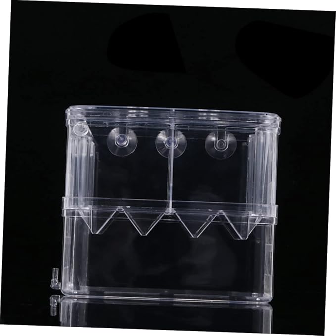 HANABASS Transparent Double Functional Hatching Box for Betta Fish Multi Purpose Fish Breeding Tank with High Survival Rate Easy to Clean Durable Design for Aquatic Habitats