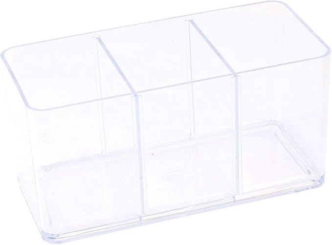 Acrylic Rectangle Shaped Betta 3-Compartment Aquarium Tank for Fish Tank Aquarium Clear,16.5x7.5X 8.5cm