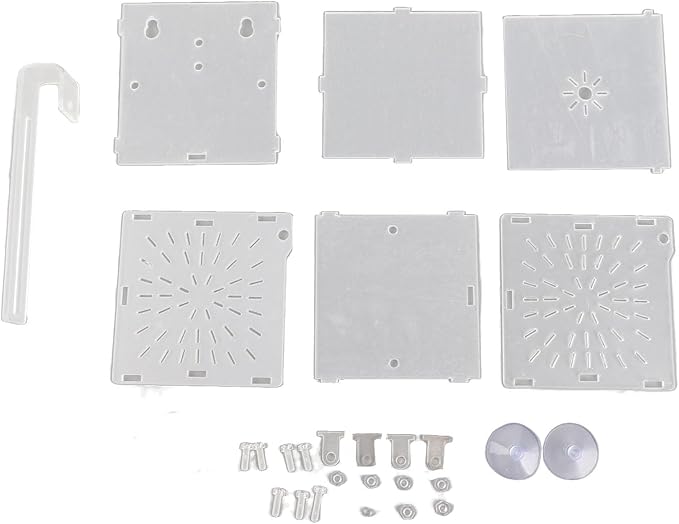 JTLB Fish Isolation Box, Transparent Aquarium Hatchery Incubator Holder, for Fish Breeding, Isolation of Big and Baby Fish, Comes with Isolation Board (10CM*10CM*10CM)