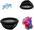 Laoha 2 PCS Floating Betta Hammock & Shrimp Shelter – 3D Printed Aquarium Decor with Feeding Ring, Safe Resting Spot for Betta Fish, Shrimp and Small Fish