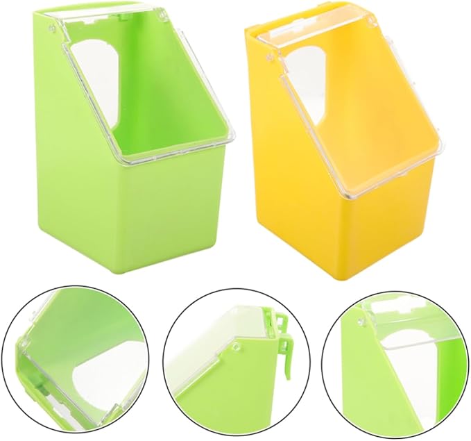 4pcs Quail Feeder Pigeon Supplies Bird Cage Feeder Bowl Sturdy Material Bird Feeding Watering Supplies