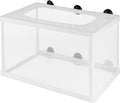 POPETPOP Small Fish Tank Fish Tank Net - Big Size Fish Hatchery Box Separation Net - Fry Hatchery Incubator Mesh with Suction Cup for Aquarium Hermit Crab Cage