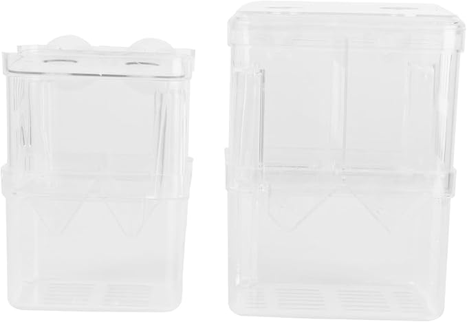 2pcs Egg Hatching Incubator Box Fish Breeding Tank Aquarium Air Valve Breeder Box