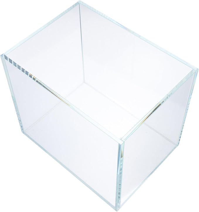 Mini Betta Fish Tank Desktop Aquarium 15x11x13 Cm Ultra- Glass Small Fish Bowl Space-Saving Design for Office