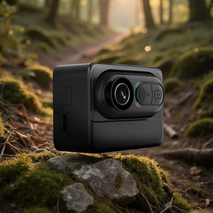 4K Pet Camera Real Video Record Photos with Phone App,Tiny Action Cameras for Dog and Cat,Pet Go Pro,Sport Cam