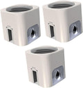 Angoily 3pcs Fish Tank Automatic Water Level Controller Water Refiller for Aquariums Compact Design Noise Reduction Easy Installation White