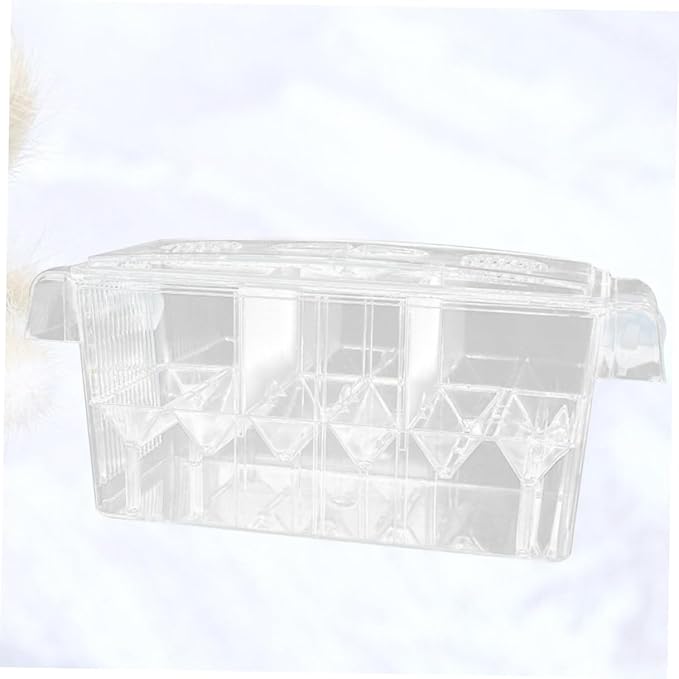 Acrylic Fish Breeding Tank Isolation Box with Suction Cups 1pcs Aquarium Incubator Hatching Box for Fish Tank Breeding and Aquatic Hatchery