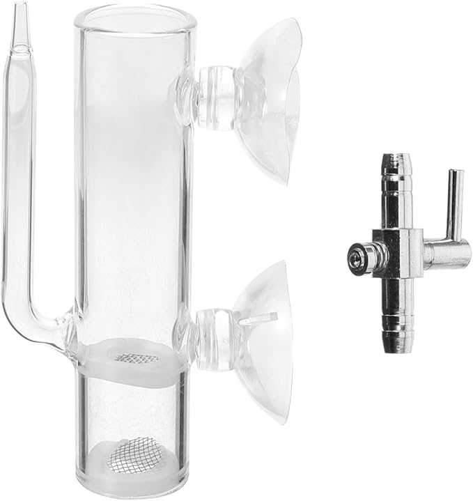VOSAREA 1 Set Glass Shrimp Hatchery Box Suction Incubator for Brine Shrimp Eggs Fish Breeder Container with Isolation Design Easy to Clean for Aquatic Farming