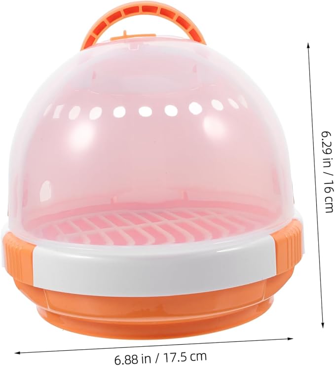 Toyvian Portable Bird Carrier Cage Breathable Travel Cage for Parrots Birds Lightweight Handle Design for Hiking Outings