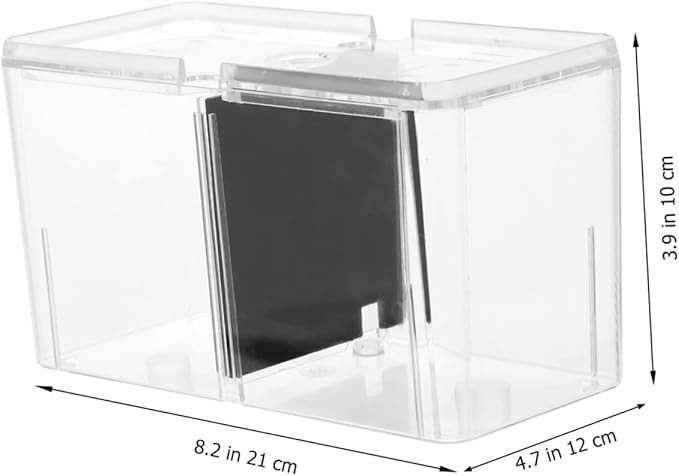 Acrylic Fish Breeding Box for Betta and Fish Breeding Tank Isolation Features for Hatching Aquariums Easy to Clean and Maintain