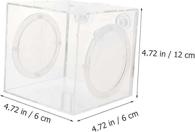 Happyyami Fish Isolation Box Design Incubator for Guppy Breeding Aquarium Tank Separator Cups for Easy Installation and Observation of Fish Fry Hatching