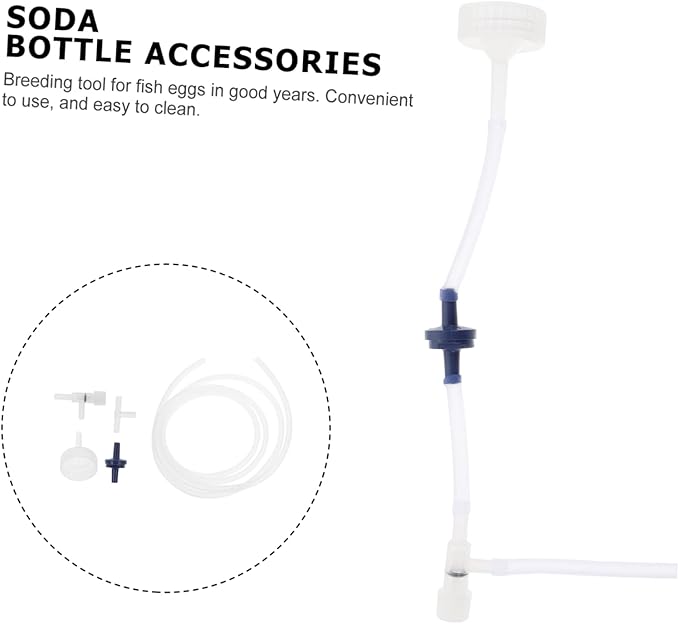 Generic 2 Sets Shrimp Hatchery DIY Kits with Soda Bottle Accessories Brine Shrimp Egg Incubator Tool for Aquarium Fish Tank Air Flow Control Valve Easy to Install and Clean