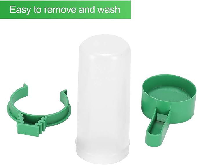 Bird Water Dispenser for Cage, 4pcs Bird Water Bowl 140ml Automatic No Mess Gravity Feeder Bird Watering Supplies for Pet Parrot, Parakeets, Cockatiel, Budgie Lovebirds and Other Birds