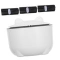 POPETPOP 1set Enclosed Cat Litter Disposal Bin Odor-Sealing Lid Large Capacity Plastic Trash Can for Cat Waste Multi-use Small Garbage Bin Includes for Easy Cleanup