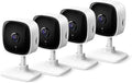 Tapo 2K Indoor Wired Security Camera - Works as a Baby Monitor & Pet Camera, Person/Motion/Baby Cry Detection, 2-Way Audio, Siren, Subscription-Free Local Storage or Optional Cloud, C110P4 (4-Pack)