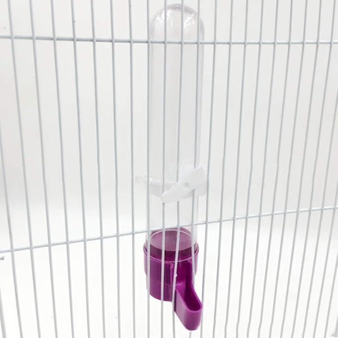 1Pc Parakeet Water Dispenser Hanging Plastic Automatic Feeder for Cage No Spill Food Container for Small Medium Birds Parrot Toys African Grey for Small Parrots Conure Macaw Parrot Toys(Random Color)