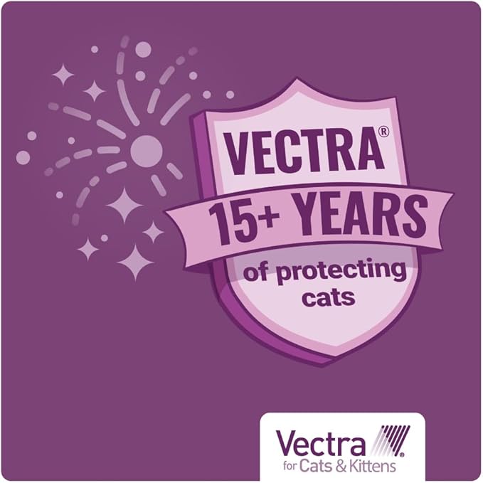 Vectra for Cats & Kittens Flea Treatment & Prevention for Small Cats (2-9 lbs.) 6-Month Supply
