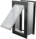 Endura Flap Pet Door for Walls in Black | Energy-Efficient Single Flap Design for Wall Installations | All-Weather Protection with All-Metal Telescoping Tunnel | Black, Medium, Single Flap