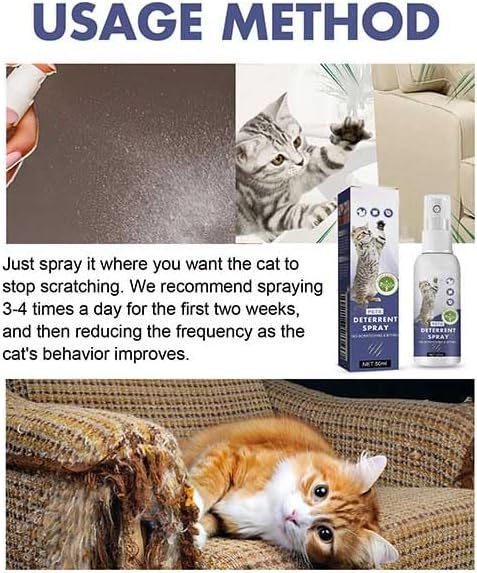 Purrshield Anti Cat Scratch Spray, Purrshield Cat Deterrent, Indoor and Outdoor Fast Acting Anti Scratch Pet Spray, for Pet Behavior Training & Afurniture Protecting. (3PCS)