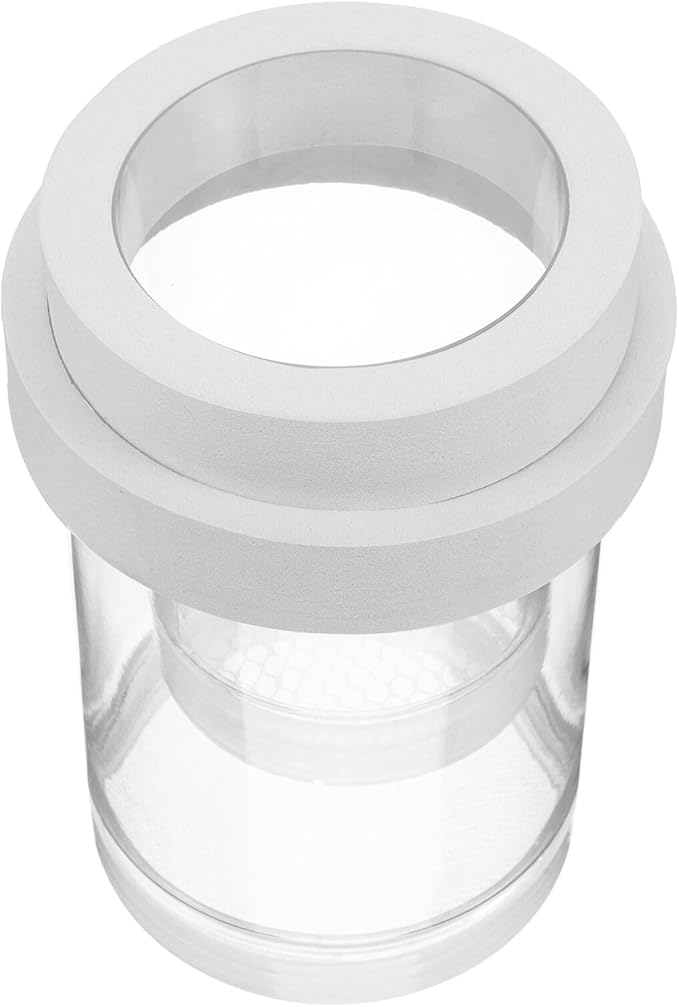 Floating Guppy Breeding Box with Fine and Coarse Mesh Nets, Fish Hatchery Isolation Tank for Aquarium Fry Nursery and Shrimp Breeding, White Small and Medium Size Set