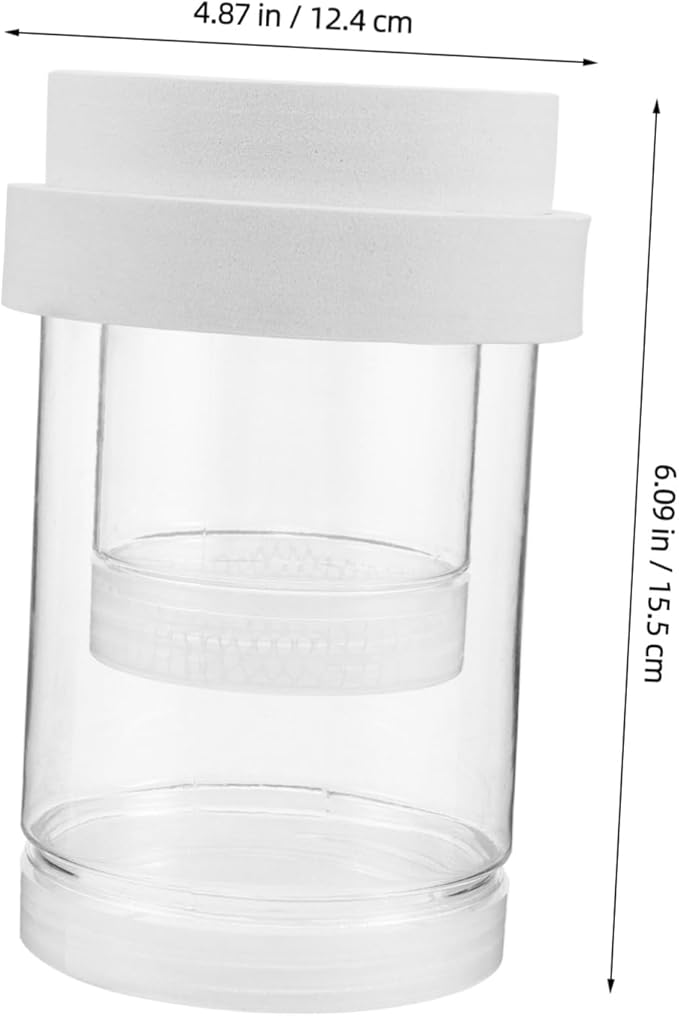 1 Set Floating Fish Breeding Box Transparent Isolation Incubator for Guppy Betta Shrimp Secure Fry Environment with Automatic Water Level for Aquariums