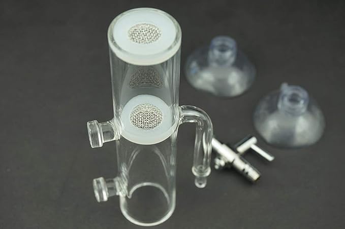 Aquarium Crystal Cherry Red Shrimp Egg Incubator Tumbler, Glass, 20mm, Shrimp Hatchery, Mouth-Brooding, Pneumatic, Egg-Rocker