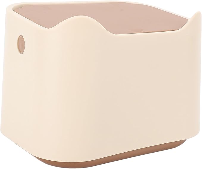 OdorResistant Cat Litter Trash Can with Press Lid Enclosed Design | Compact Multipurpose Cat Waste Garbage Can | Sturdy PP Material Ideal for Home Use