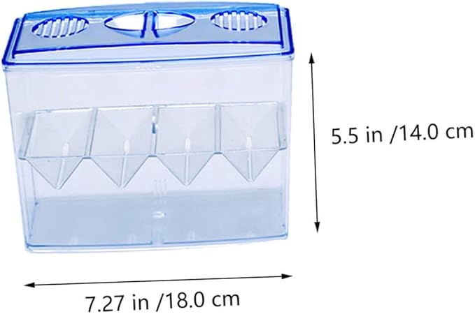 FRCOLOR 1pc Small Fish Hatching Isolation Box Freestanding Self-Floating Breeding Tank for Betta and Shrimp Easy to Clean Safe for