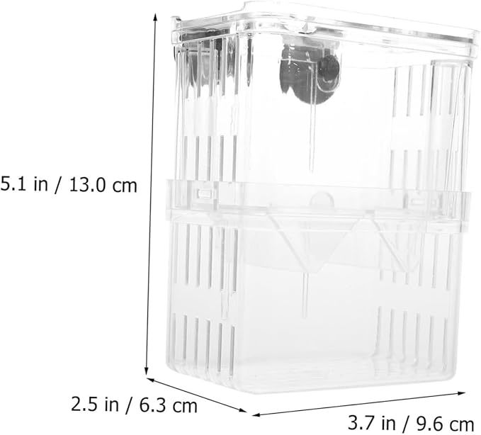 Hemoton 2pcs Fish Breeding Box Double Layer Isolation Tank Aquarium Accessory Holder