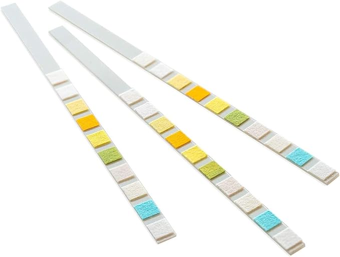 One Step Pet Urine Testing Strips, 100 x 10 Parameter Urinalysis Tests for Dogs, Cats, Vets, Accurate Testing for Veterinarians, Detects UTI, Diabetes, Bladder, Kidney, Liver, SG, pH, Glucose