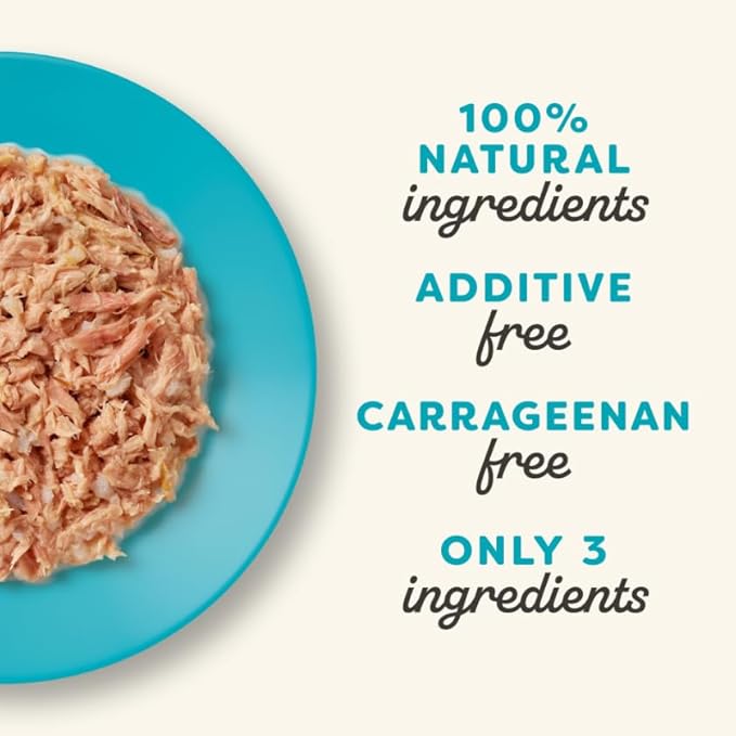 Applaws Natural Wet Cat Food in Broth, Limited and Natural Ingredients, High Protein with No Artificial Additives, Tuna Fillet in Broth (10 x 2.12 oz Easy-Open Cups)