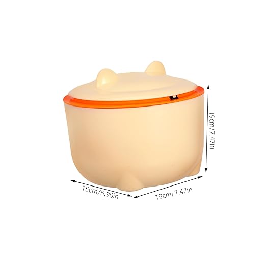 Happyyami 1set Sealed Cat Litter Trash Can Lid Waste Bags Included Easy to Maintain Pet Waste Container Odor Prevention Design for Home Use