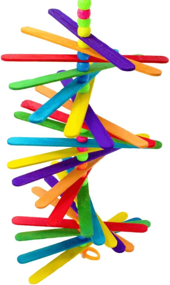 858 Bonka Bird Toys Made in USA Long Color Mini Stick Parrot Parrotlet Budgie Cockatiel Budgie Quaker