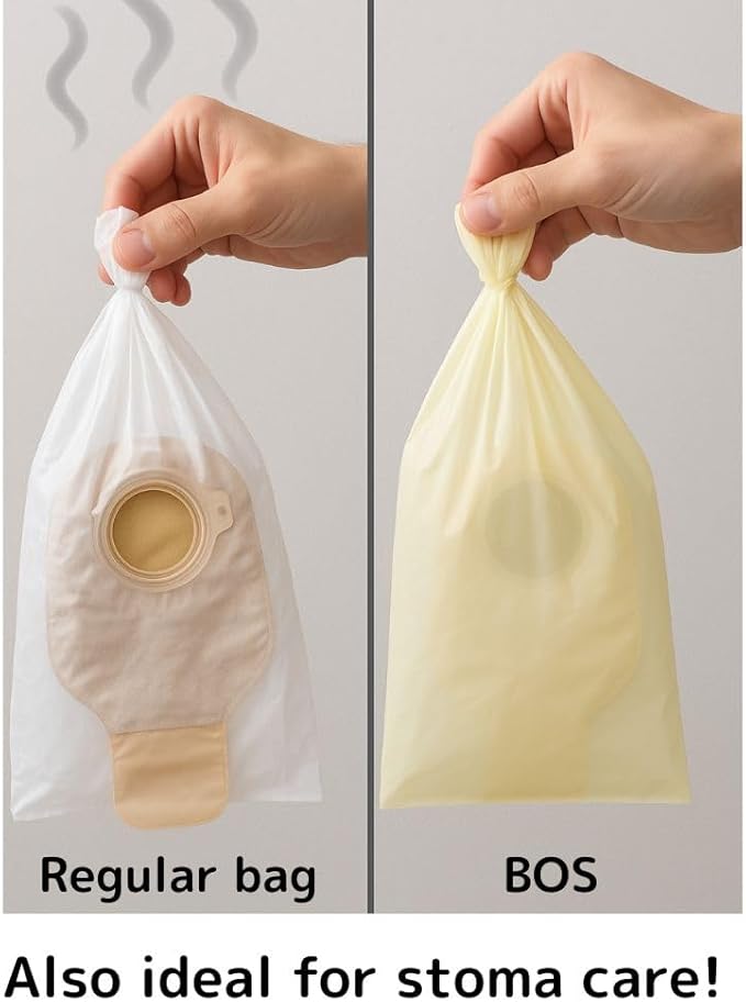 BOS Amazing Odor Sealing Cat Waste Disposal Bags - Durable and Unscented [Size: M, Color: Light blue] (90 Count, Pack of 2) (180 Bags)