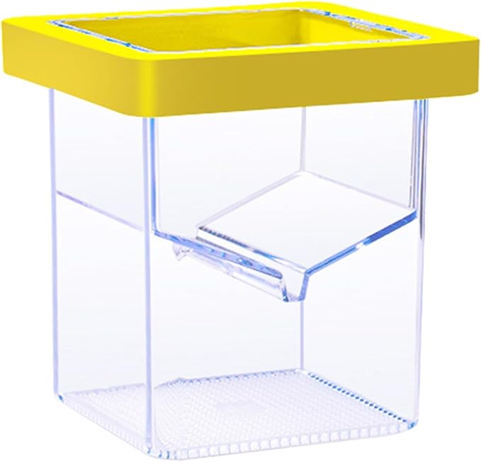 Fish Tank Breeder Box – Suction Cup Isolation Container | Divider Hatchery Unit for Acclimating Raising Fry, Aquarium Setup Accessory for Separating Injured or Aggressive Aquatic Species