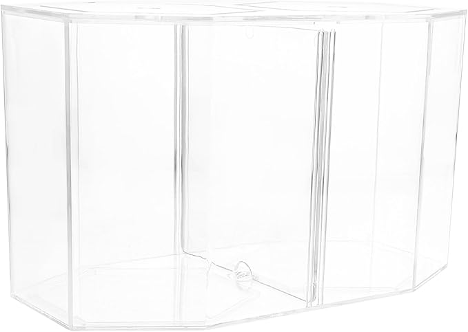 Housoutil Fish Breeding Tank Double Compartment High-Transparency Betta Fish Isolation Container for Safe Fry and Easy Observation Aquarium Hatching Box