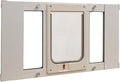 Ideal Pet Products Aluminum Sash Window Pet Door, Adjustable to Fit Window Widths from 27" to 32", Chubby Kat 7-1/2” x 10-1/2” Flap Size