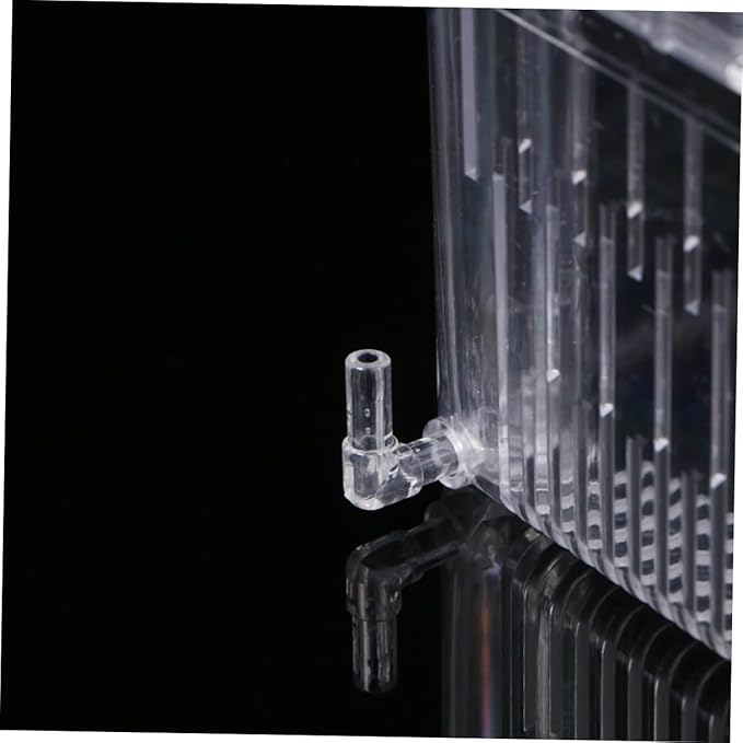 HANABASS Transparent Double Functional Hatching Box for Betta Fish Multi Purpose Fish Breeding Tank with High Survival Rate Easy to Clean Durable Design for Aquatic Habitats