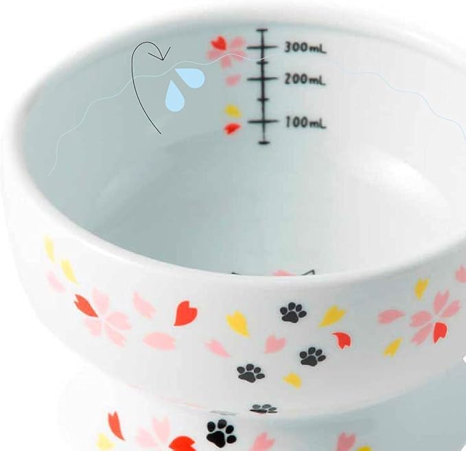 Raised Cat Water Bowl (Sakura Limited Edition)