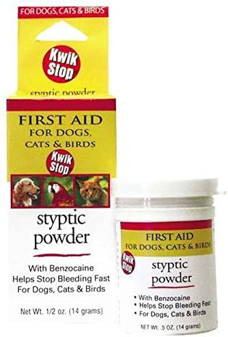 GIMBORN Kwik Stop Styptic Powder Dog Cat & Bird Nail Care (Kwik Stop Powder - 6 oz)