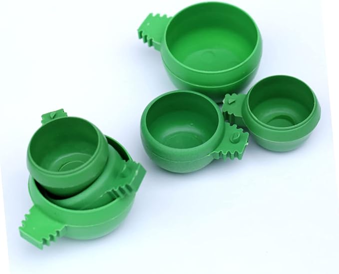 BESPORTBLE 20pcs Bird Feeder Watering Supplies Pigeon Supplies Round Food Tank Tray Pet Food Bowls Safe Material