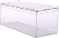 Aquarium Breeding Tank Transparent Reptile Feeding Box Clear Acrylic Terrarium Tank for Lizard Hermit Crabs Geckos Frogs Spider and Smaller Animal 30x20x15cm