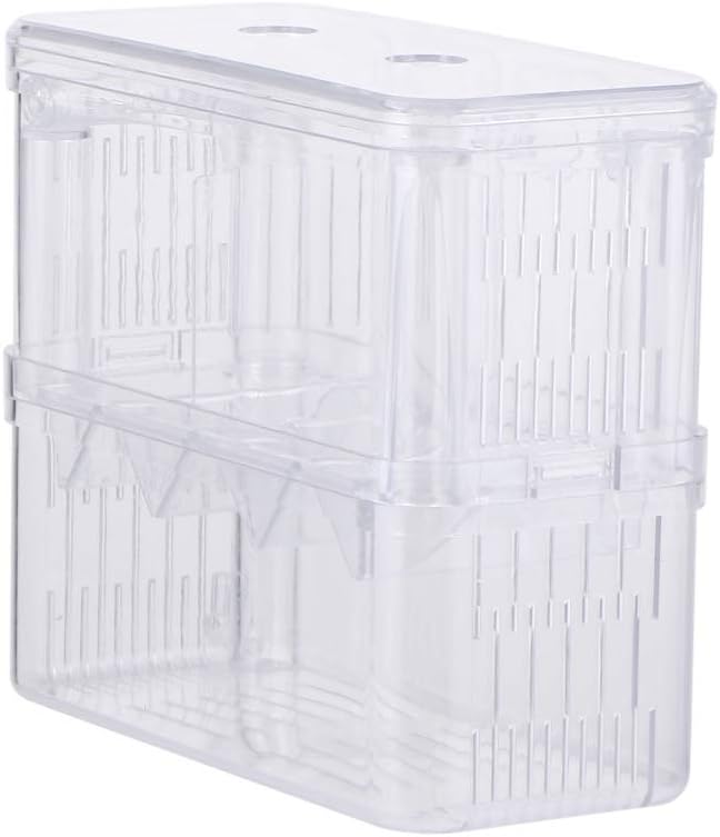 POPETPOP Aquarium Breeder Box - Floating Breeder Box for Fish Tank Durable Aquarium Breeding Hatchery Incubator Isolation Box Tank for Fish Breeder