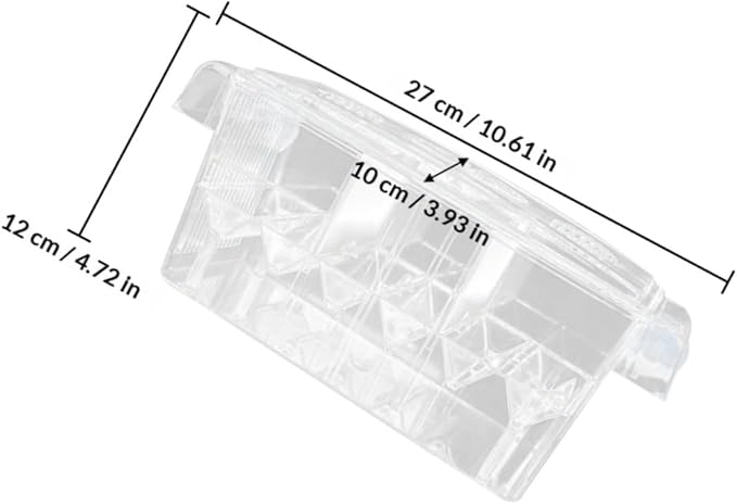Homoyoyo Aquarium Breeding Tank Acrylic Isolation Box Fish Hatchery Incubator for Fish Tank Spawning and Nursery Use