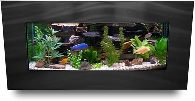 Aussie Aquariums AA-Skyline-BBLACK 2.0 Wall Mounted Aquarium Brushed Black